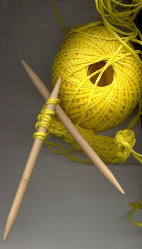 knitting with twine