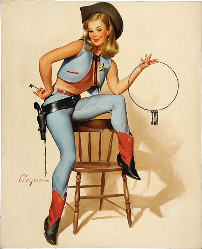 Vintage Pin Up Cowgirls. Vintage Pin Up Girls