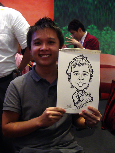 Caricature live sketching for Marina Square X'mas Tenants Gathering 2009 - 10