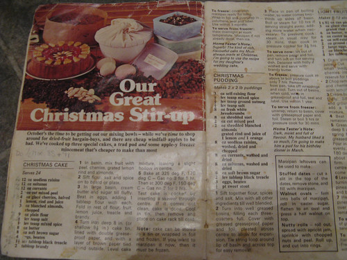 Christmas recipe book