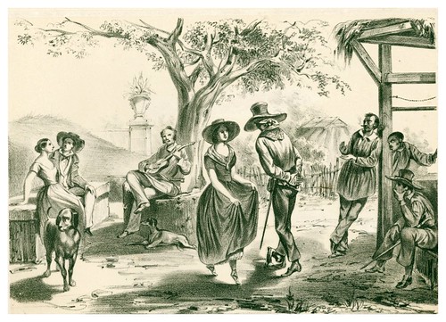 017- Cuba- El zapateado-Álbum pintoresco de la Isla de Cuba- 1853