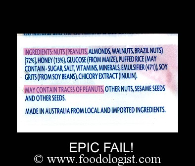 Food Label - Epic Fail!