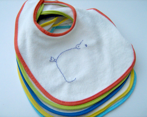 embroidered baby bibs