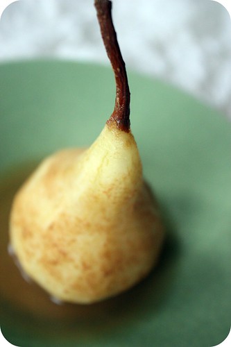 Cider-Poached Pear