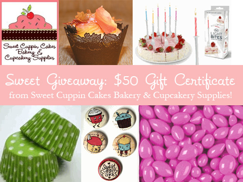 Sweet Cuppin Cakes Giveaway!