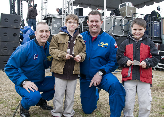 NASA Astronauts took time to talk to the kids