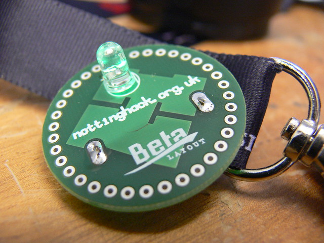 Nottinghack badge by Beta Layout.
