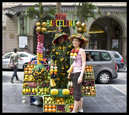 Fruit cart on Las Ramblas, Barcelona