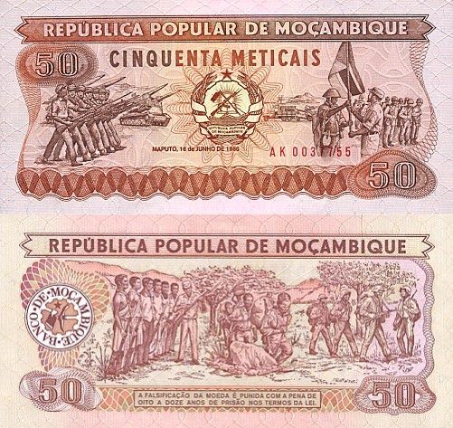 50 Meticais Mozambik 1983-86