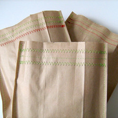 stitched paper bags