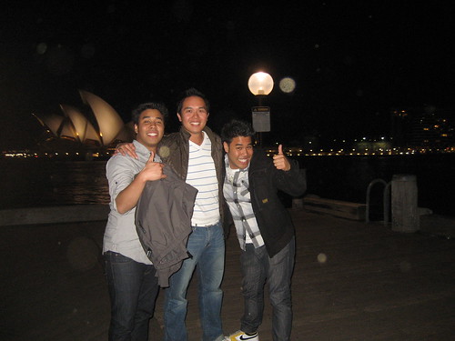 In front of the Opera House with Jeff and Chris