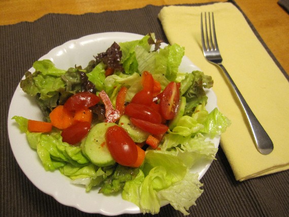 With Salad