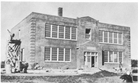 Construction of St John School in Seward Nebraska in 1929