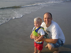 Noah and daddy at Fernandina