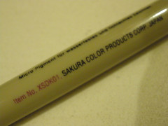 Sakura Micron Pigma micro pigment ink pen