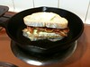 Bacon and cheese grilled on ciabatta