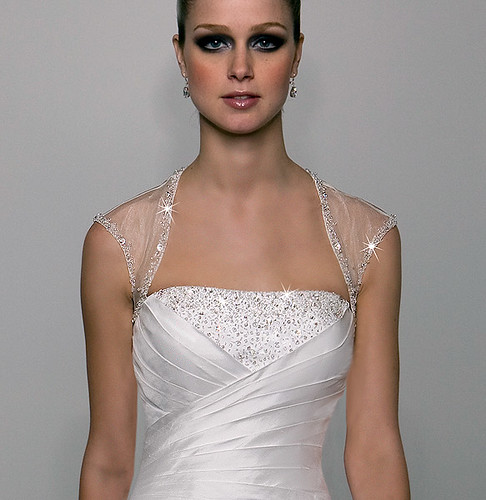 an elegant wedding dress.