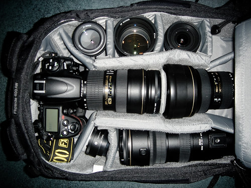 What can you fit in Lowepro Flipside 400 AW