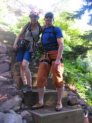 Climbergirl & Jim Get Ready to Run up 1st Flatiron