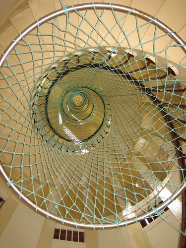 Phare Amadee: spiral staircase to light