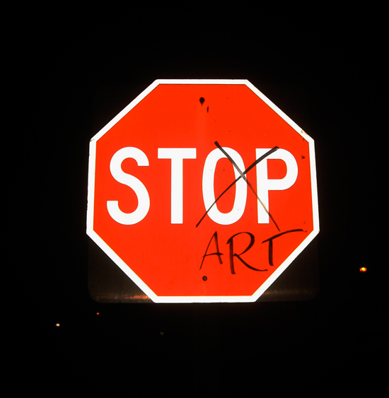 Altered signs: stop signs