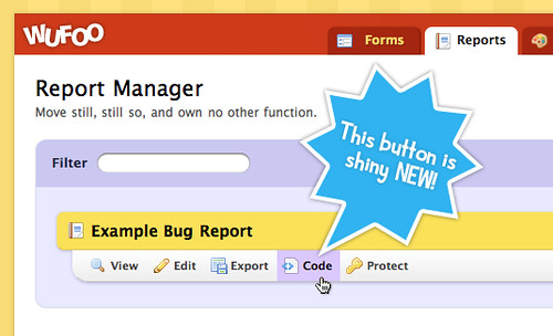 New Code Manager for Reports!