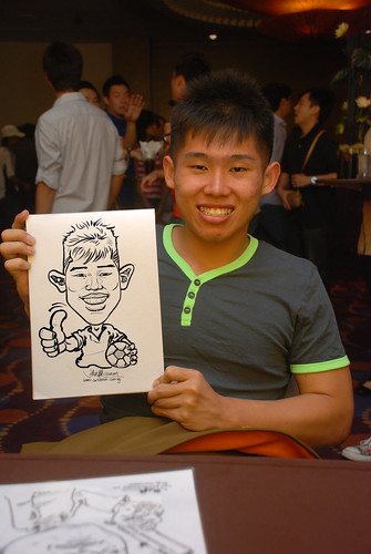 Caricature live sketching for Standard Chartered Bank - 1