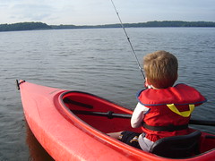 Fishing off the kayak