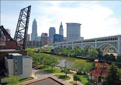 revitalization along Cleveland's riverfront (by: Ohio DNR via NOAA)