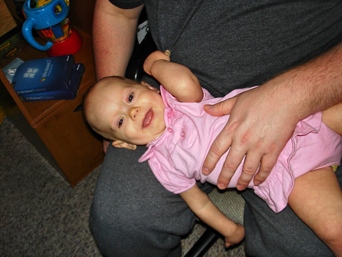 Lily on Daddy's lap