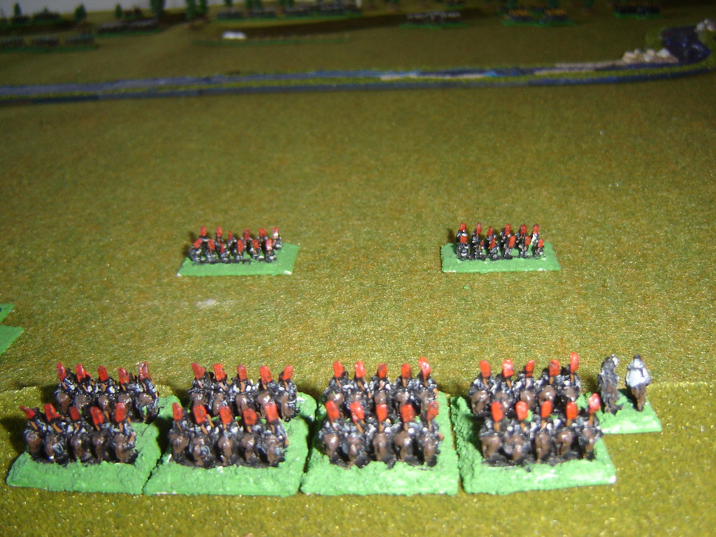 Takeda cavalry, screened by archers