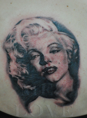 marilyn monroe tattoos. Marilyn Monroe Tattoo Portrait