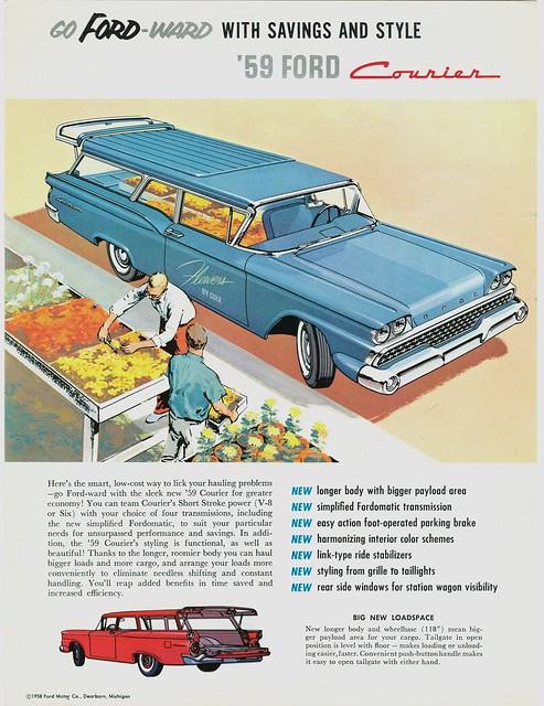 ford courier brochure 1959 sedandelivery