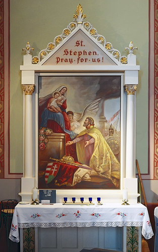 Saint Mary of Victories Church, in Saint Louis, Missouri, USA - Altar of Saint Stephen of Hungary