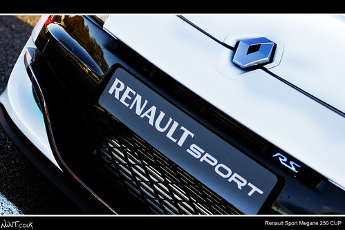 Renault Megane Sport 250 Cup. White RenaultSport Megane 250