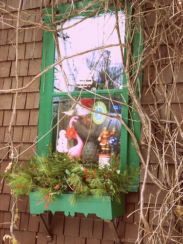 Santa in the window