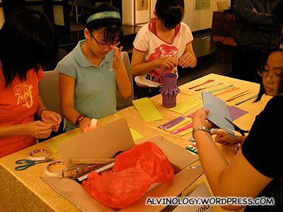 Paper lantern workshop for children