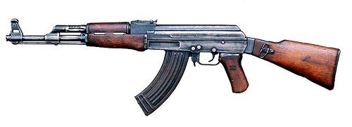 Die russische Kalaschnikow AK-47 in der Ur-Version von 1947 ©  J