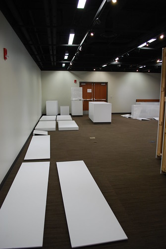 Walls and table tops laid out