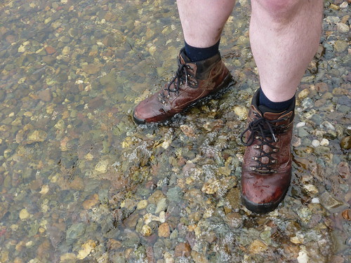 Dipping the boots in the loch