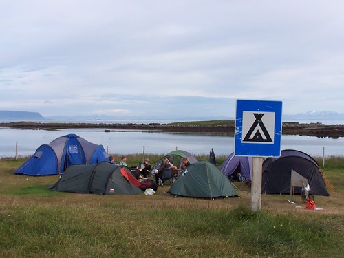 Camping site at Flatey