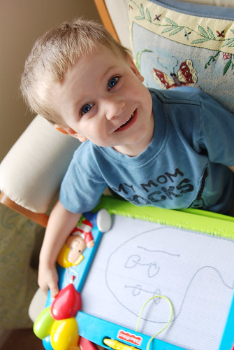 Levi with his drawing
