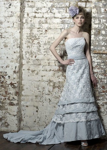 Elegant wedding dress handmade. 