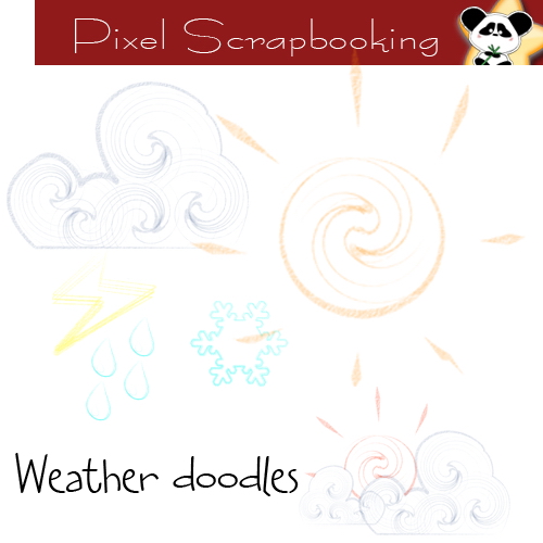 http://heart-scrapbooking.blogspot.com/2009/12/weather-doodle-freebies.html