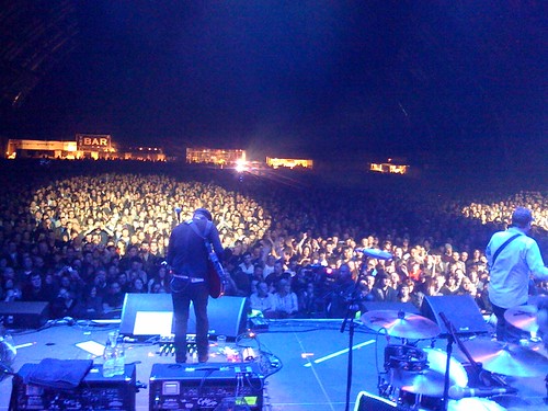 From the stage at Doves' GMEX gig on 18 December