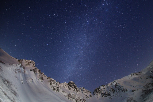 Alpen snow galaxy