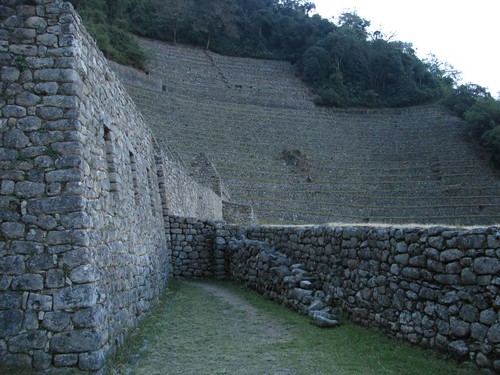 terraces from the temple entrance