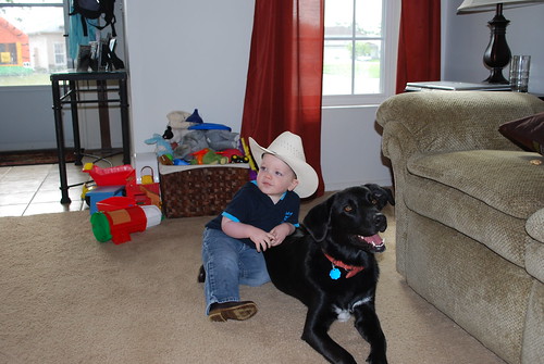August - Cowboy and his Doggie