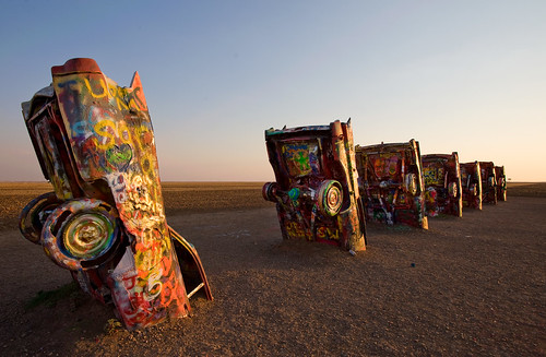 Cadillac Ranch, Sunset Row by OneEighteen