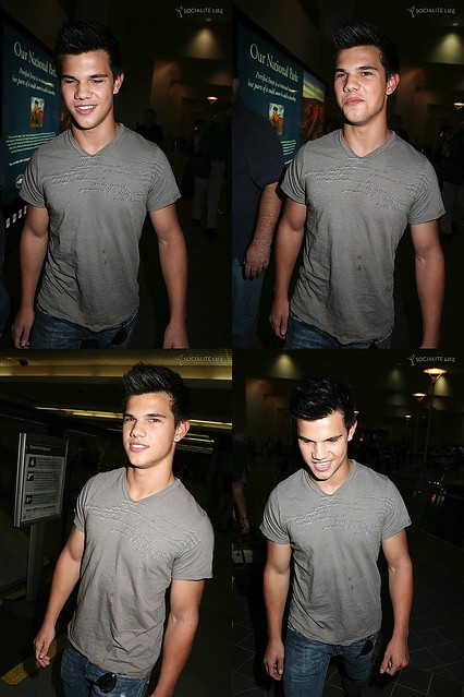 Taylor Lautner arrives back in LA by editha.VAMPIRE GIRL<333